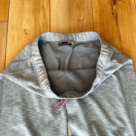 Under Armour Women's Lightweight Drawstring Sweatpants Gray Large - Picture 7 of 11